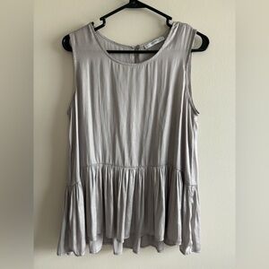Mango silver tank top size XS